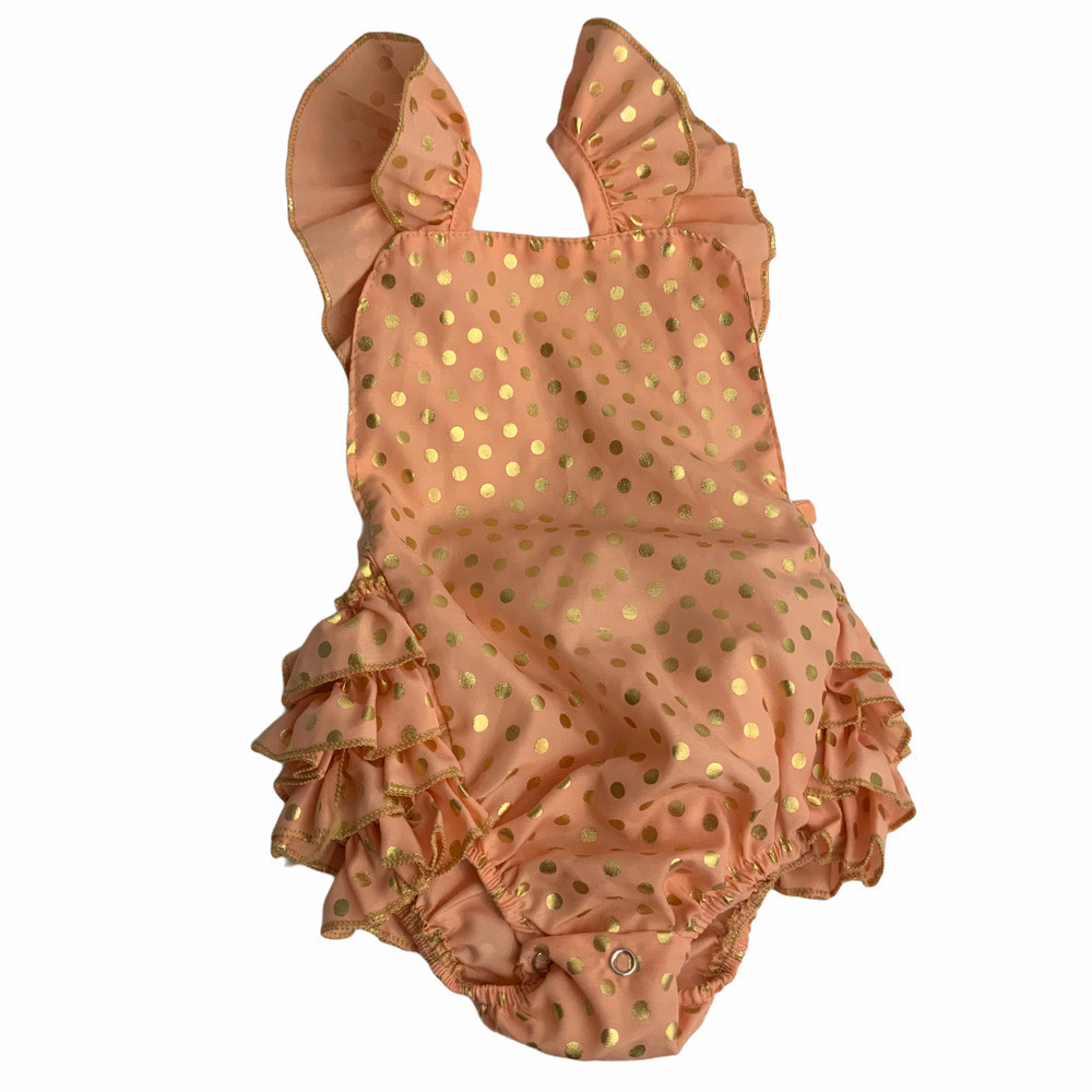 MESSY Code Baby Ruffle Romper Size XS (0-3m)